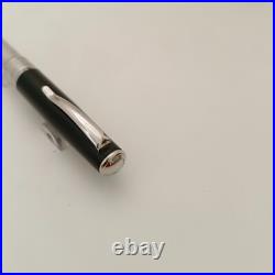 Marlen sterling silver with Green Lacquerd Cap Ballpoint Pen Made in italy