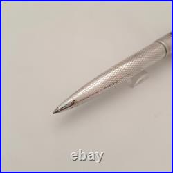 Marlen sterling silver with Green Lacquerd Cap Ballpoint Pen Made in italy