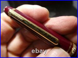 Maroon Montblanc Meisterstuck Fountain Pen 4810 14K Gold Nib NAM2