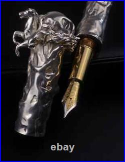 Michel Audiard Wild Kingdom Sterling Silver Limited Edition fountain pen