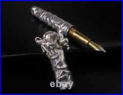 Michel Audiard Wild Kingdom Sterling Silver Limited Edition fountain pen