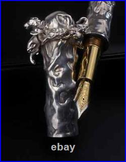 Michel Audiard Wild Kingdom Sterling Silver Limited Edition fountain pen