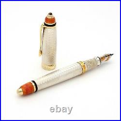 Michel Perchin Art Deco Fountain Pen Amber-med Point (new)