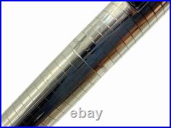 Mint SHEAFFER TARGA 1006 STERLING SILVER Fountain Ballpoint Pen Set- 14k F Nib