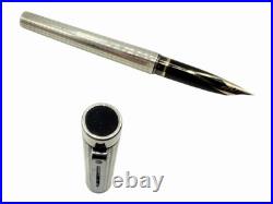 Mint SHEAFFER TARGA 1006 STERLING SILVER Fountain Ballpoint Pen Set- 14k F Nib