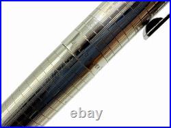 Mint SHEAFFER TARGA 1006 STERLING SILVER Fountain Ballpoint Pen Set- 14k F Nib