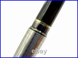 Mint SHEAFFER TARGA 1006 STERLING SILVER Fountain Ballpoint Pen Set- 14k F Nib