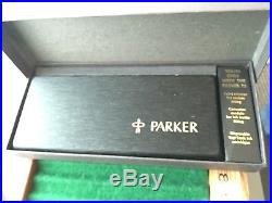 Mint Sterling Silver Parker 75 in Box with tag and Accessories