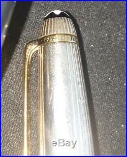 Mont Blanc Meisterstuck Solitaire Doue Sterling Silver. 925 Ballpoint Pen