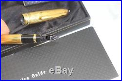 Montblanc 114VP MOZART Sterling Silver Vermeil Fountain Pen 18K med nib Boxed