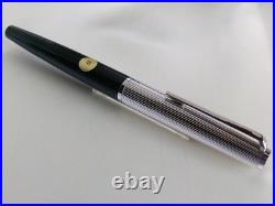 Montblanc 126 Fountain Pen 18K EF Nib Sterling Silver Cap