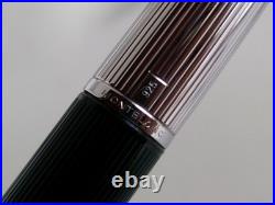 Montblanc 126 Fountain Pen 18K EF Nib Sterling Silver Cap