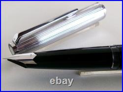 Montblanc 126 Fountain Pen 18K EF Nib Sterling Silver Cap