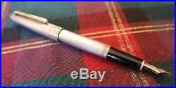 Montblanc 144 Solitaire Fountain Pen. 925 Sterling Silver Barley