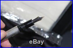 Montblanc 146 LeGrand Sterling Silver Fountain Pen BARLEY 18K Med nib NEW Boxed