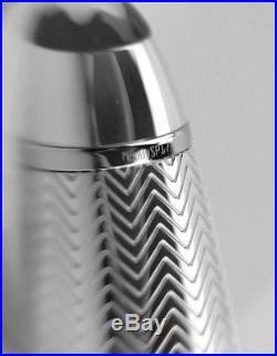 Montblanc 146 Legrand Sterling Silver Barley Diamond Fountain Pen- F Gold 104556