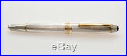 Montblanc 146 Solitaire LeGrand sterling silver fountain pen new old stock box