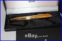 Montblanc 162 LeGrand Solitaire Sterling Silver Vermeil PS Rollerball Pen NEW