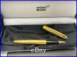 Montblanc 163 925 Sterling Silver VERMEIL Classique Rollerball pen MINT BOXED