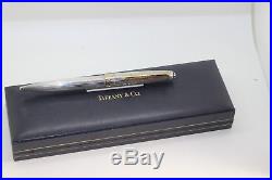 Montblanc 164 164SP For Tiffany & Co Sterling Silver Pinstriped Ballpoint PEN