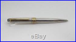 Montblanc 164 164SP Solitaire 925 Sterling Silver Pinstriped Ballpoint PEN