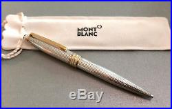 Montblanc 164 164SP Solitaire Sterling Silver Pinstriped Ballpoint PEN