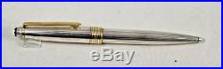 Montblanc 164 164SP Solitaire Sterling Silver Pinstriped Ballpoint PEN Engraved