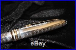 Montblanc 164 164SP Sterling Silver Classique Solitaire Ballpoint Pen MINT