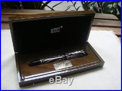 Montblanc 2002 Andrew Carnegie 4810 Sterling Silver Fountain Pen 18K M nib