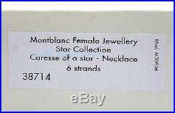 Montblanc 38714 Caress Star Collection Sterling Silver Long Necklace New Germany