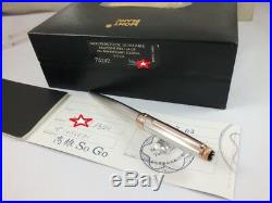 Montblanc 75th Anniversary 164 Sterling Silver Rose Gold Ball Point Pen