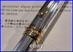 Montblanc 925 sterling silver & gold pen w pop-off top superb condition NOS VHF