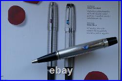 Montblanc BOHEME Sterling Silver BLUE stone Ballpoint pen Perfect