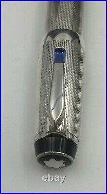 Montblanc Bohème Very Rare Sterling Silver and Sapphire Fountain Pen