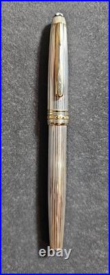 Montblanc Classic 163 Rollerball Pen SOLID 925 Sterling Silver Pinstripe Germany