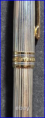 Montblanc Classic 163 Rollerball Pen SOLID 925 Sterling Silver Pinstripe Germany
