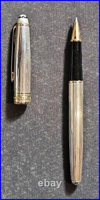 Montblanc Classic 163 Rollerball Pen SOLID 925 Sterling Silver Pinstripe Germany