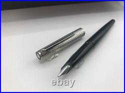 Montblanc Classic No. 126 Ag925 Sterling Silver Pinstripe Doue Fountain Pen