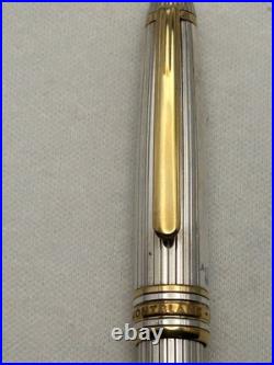 Montblanc Classic Solitaire Sterling Silver 163 Rollerball Pen-Read description