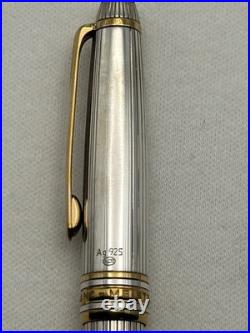 Montblanc Classic Solitaire Sterling Silver 163 Rollerball Pen-Read description