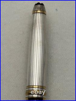 Montblanc Classic Solitaire Sterling Silver 163 Rollerball Pen-Read description