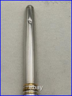 Montblanc Classic Solitaire Sterling Silver 163 Rollerball Pen-Read description