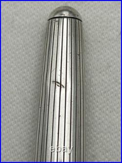 Montblanc Classic Solitaire Sterling Silver 163 Rollerball Pen-Read description