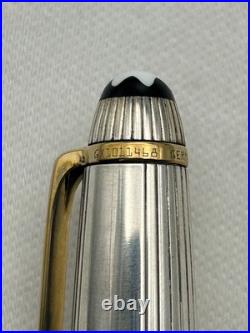 Montblanc Classic Solitaire Sterling Silver 163 Rollerball Pen-Read description