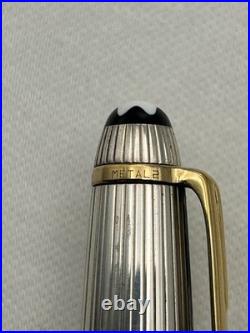 Montblanc Classic Solitaire Sterling Silver 163 Rollerball Pen-Read description