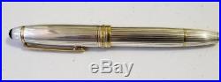 Montblanc Fountain Pen 146 Stripe Sterling Silver EF