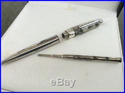 Montblanc Granite Sterling Silver Diamond Ballpoint Pen Soulmakers for 100 Years