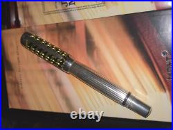 Montblanc JP MORGAN/J. P. Pierpont Fountain Pen M Sterling Silver 4810 18K New