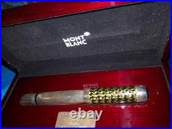 Montblanc JP MORGAN/J. P. Pierpont Fountain Pen M Sterling Silver 4810 18K New