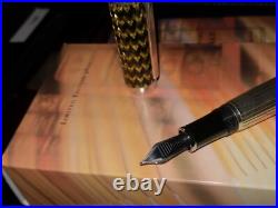 Montblanc JP MORGAN/J. P. Pierpont Fountain Pen M Sterling Silver 4810 18K New